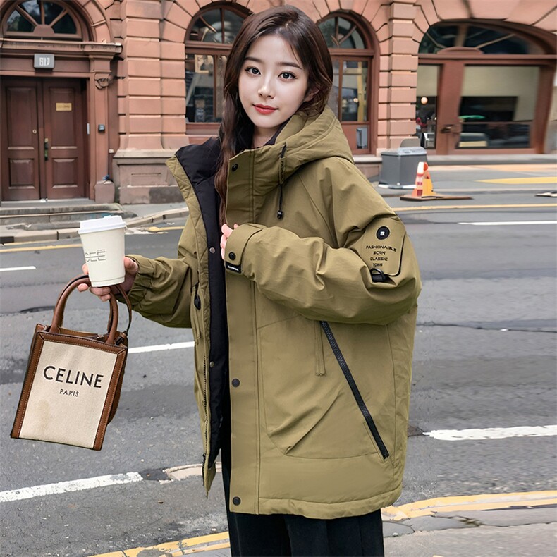 现货秒发2024冬装新款加厚韩版保暖棉衣棉服冲锋衣外套,女装棉衣/棉服,星宇服饰