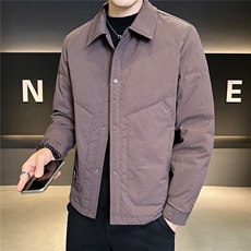 6622-L-4XL-P175标50绒店主冬季翻领休闲定制面料轻薄羽绒服男，男装羽绒服，电商B255