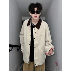 工装夹克男2025春季美式哈灵顿翻领外套高级感衣服JW6503，男装夹克，星座1116A（原606A-3）