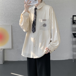 现货  CS1163-特P53  新款百搭条纹大码男衬衫图片