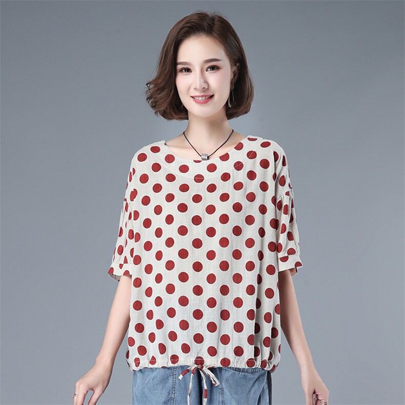 优雅时尚潮流衬衫短袖2021年夏季宽松圆领休闲气质，女装衬衫，叶笙衣