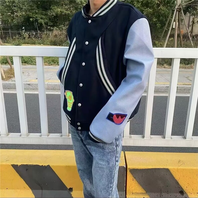 1506-1/J25101夹棉/P78港仔棒球服男秋冬新款男款运动夹克美式,男装夹克,星座1506-1