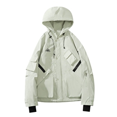 保暖防风防水多口袋单板滑雪服男加棉加厚保暖外套M78-P155控218，男装棉衣，电商A001