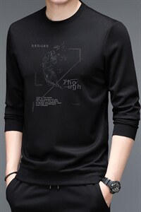 2023新款卫衣男士上衣针织衫长袖T恤P49图片