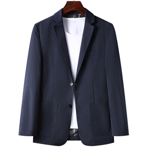 YY-A6228801男式2023春秋西装男西服棉麻外套修身商务休闲男P190图片