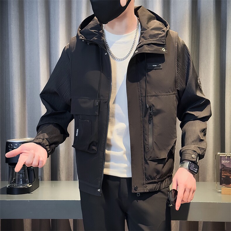 9901-P118 控158 春季新款社会小伙潮店主风夹克男外图片