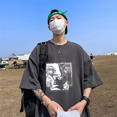 可设48小时发货支持抖音得物来样二开230克重磅美式短袖t恤MT357，男装T恤，电商A486-1