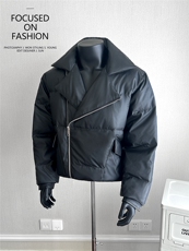 老钱风斜拉链保暖90羽绒服MY03/P258控320，男装羽绒服，电商A242