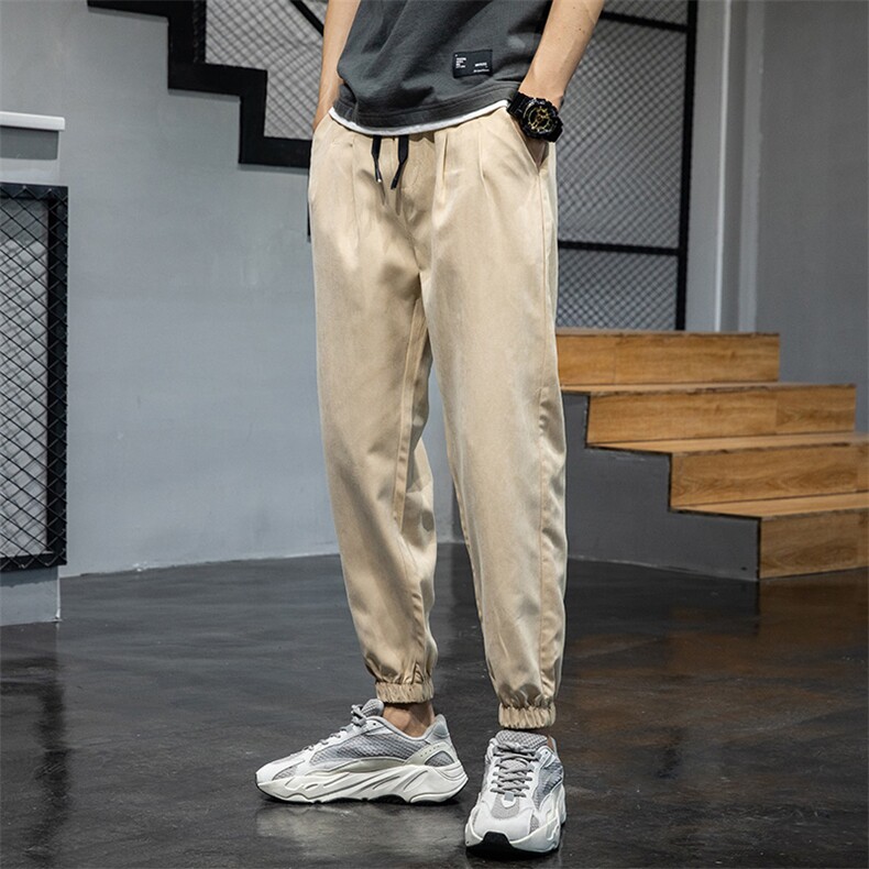 休闲裤男宽松春季哈伦裤束脚工装裤运动韩版潮流长裤子2021-P25,男装休闲裤,电商A318