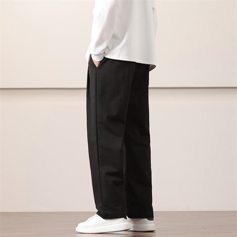 秋冬时尚休闲裤男青年宽松直筒长裤子潮风简约哈伦裤AK16P50,男装休闲裤,星座220-2
