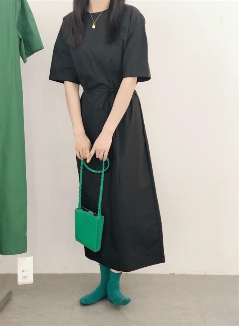 （现货）夏季新款，韩系复古纯棉连衣裙,女装连衣裙,小时代