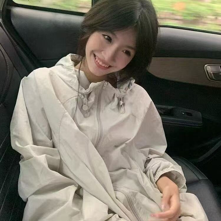户外好看灰色透气防晒衣女夏季2025新款宽松紫外线薄款轻薄外套，男装防晒衣，星座506A