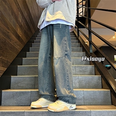 XZ616秋季新款复古设计感牛仔裤休闲长裤TY960P55控68，男装牛仔裤，星座512A（原616）