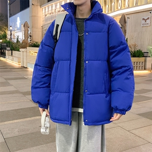 冬季立领加厚纯色棉衣男青年男士棉服潮棉袄情侣A266-MF365-P70,西装裙搭配什么上衣休闲图片