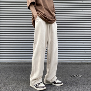 抖音品质港风宽松百搭长裤纯色系带休闲裤B315-K23378-p35控49图片