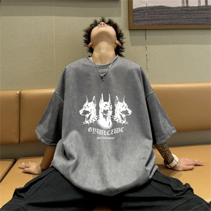 特P19控38 2024夏季新款麂皮绒圆领短袖T恤RT425图片