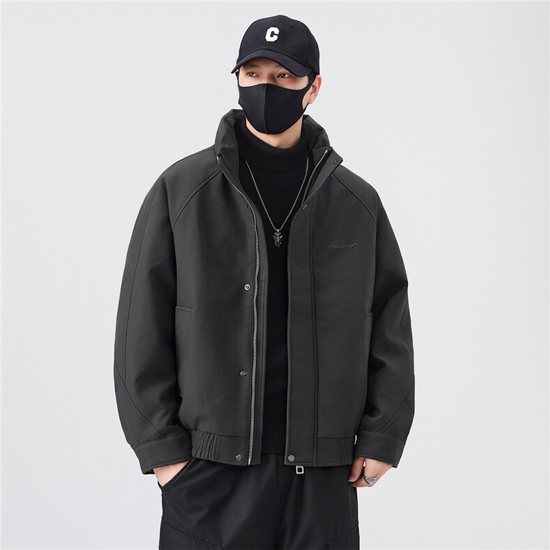 标50绒皮羽绒服男冬季2025新款刺绣A313-3319-P225控劵后298,男装羽绒服,电商A313