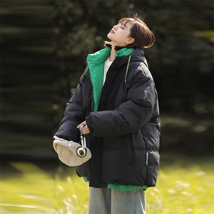 中性风棉服冬季连帽加厚保暖情侣棉衣外套 A436-2275-P90控价138图片