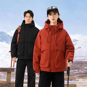 抖音 2025情侣秋冬二棉加棉加厚夹克休闲棉服M1125-P120,男装夹克,电商D240-242