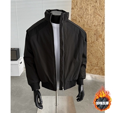 图潮牌美式解构立领棒球服棉衣男秋冬中性风保暖棉服特P68，男装棉衣，电商C306-1