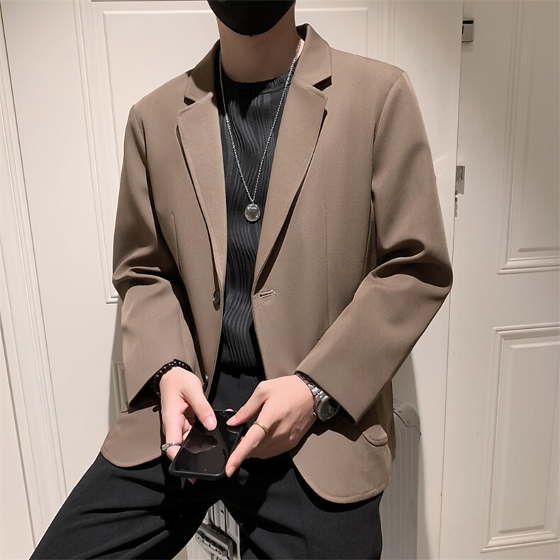 小伙风~秋季新款大口袋四色休闲西装外套K350/P105,男装西服套装,电商B331