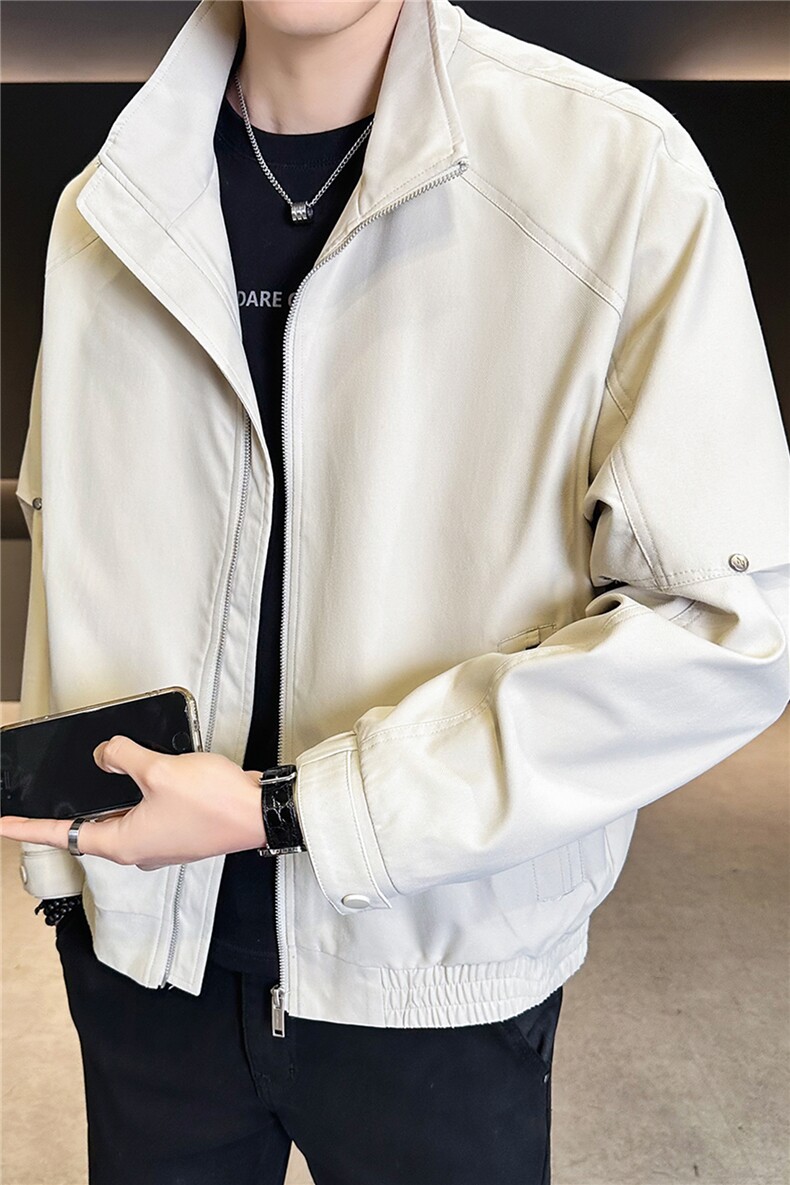 2026新款春季夹克外套男款痞帅高级感休闲衣服A313-26809-P115,男装夹克,电商A313