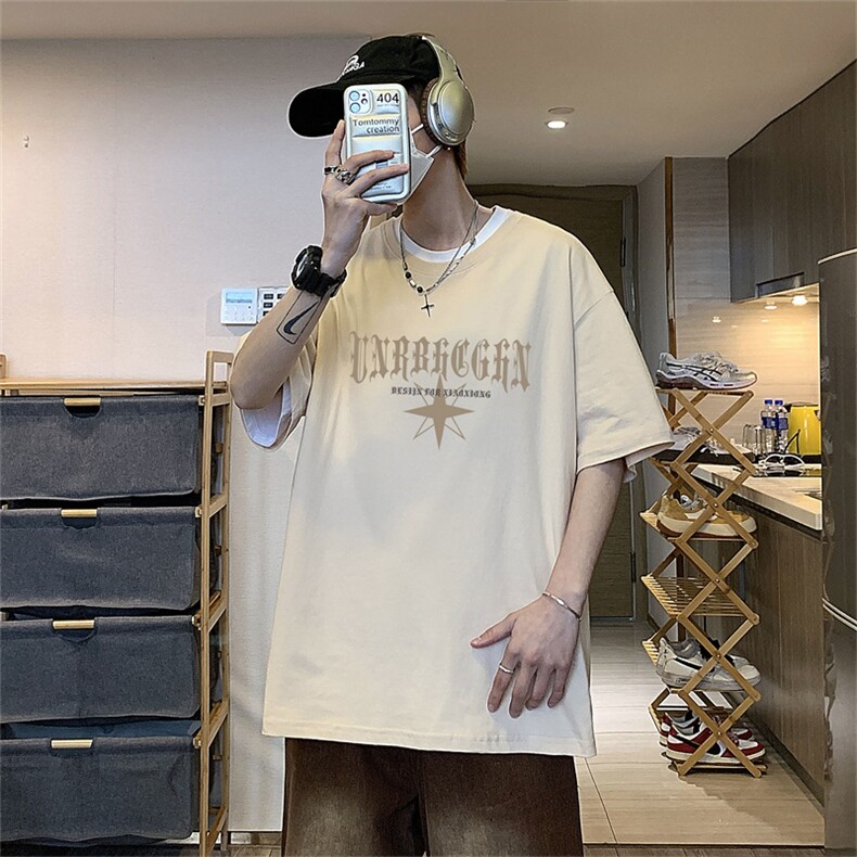 230g重磅纯棉!夏季短袖t恤男半袖男DSA028-MDT2315-P25,男装T恤,电商A028