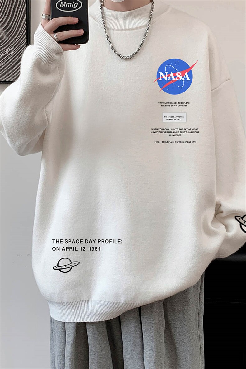 控68半高领毛衣男士大码针织衫男毛线衣男M18243-P45加绒款-P65,男装针织衫/毛衣,电商A040