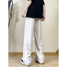 A1788059新款夏季薄款透气耐磨男直筒长裤麻休闲宽松垂感阔腿裤，男装休闲裤，电商A178