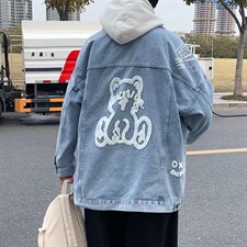 男秋冬新款牛仔夹克外套卡通印花JK004P70，男装夹克，星座1116-2