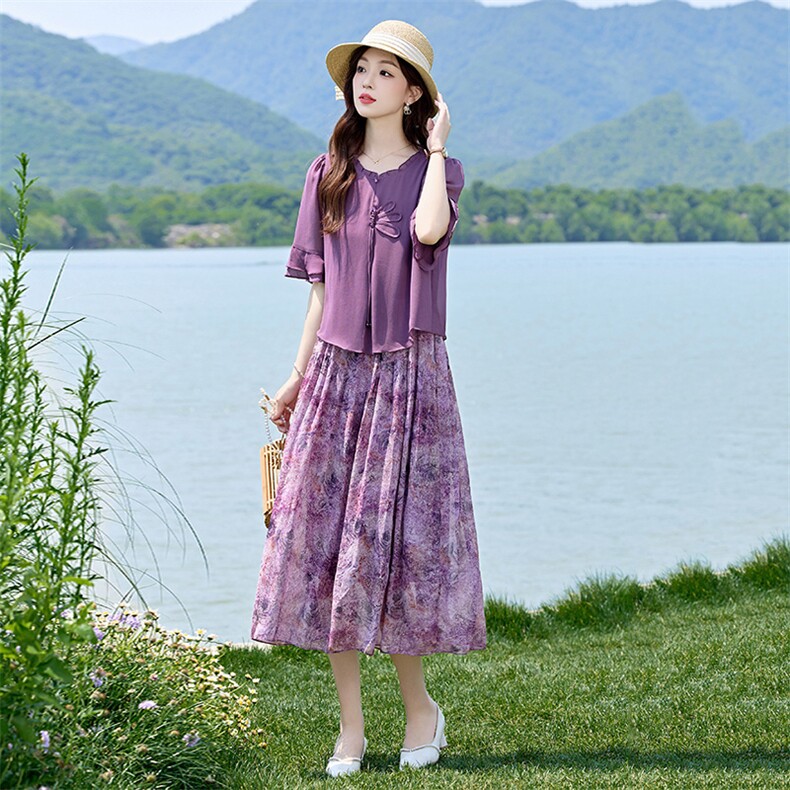 妈妈秋装2024新款中年t人连衣裙中老年女夏季洋气减龄裙,女装连衣裙,衣之秀