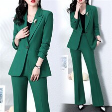 西装套装春装女2025年新款时尚气质高级感女神范职业西服两件套潮，女装套装/套裙，韩然一族
