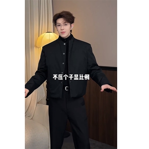 抖音小众设计高级棉衣老钱风保暖棉服外套男M219-P135 (网图图片