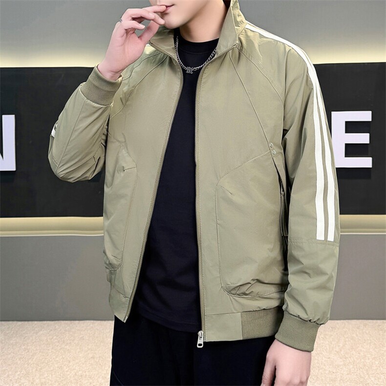 MK8801P98春季新款高品质立领拉条夹克外套现货，男装夹克，星座414（原B263）