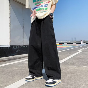 设计感工装裤男高街ins潮牌小众宽松直筒休闲长裤子 K3531-P41图片