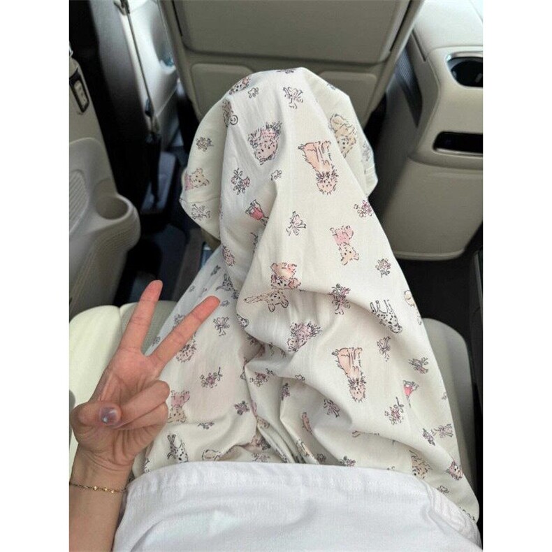 夏季新款山本裤女休闲高腰阔腿裤甜美卡通小狗印花夏天裤女K971,男装休闲裤,星座1116A（原606A-3）