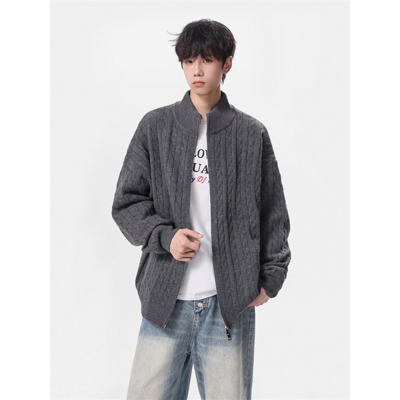 2025拉链毛衣开衫A169-MK2501p65控98，男装针织衫/毛衣，电商A169