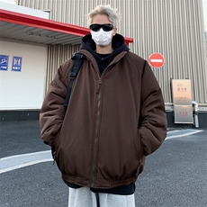 现货立领棉衣男士美式复古加厚外套潮牌工装棉服M0212-P85，男装棉衣，星座308B-2