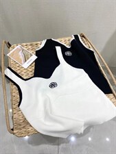 【现货】小香风冰丝背心黑白两色，女装背心吊带，CHERRY·印