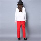 时尚T恤棉通勤圆领2021年春季长袖宽松，女装T恤，奕阳依阁