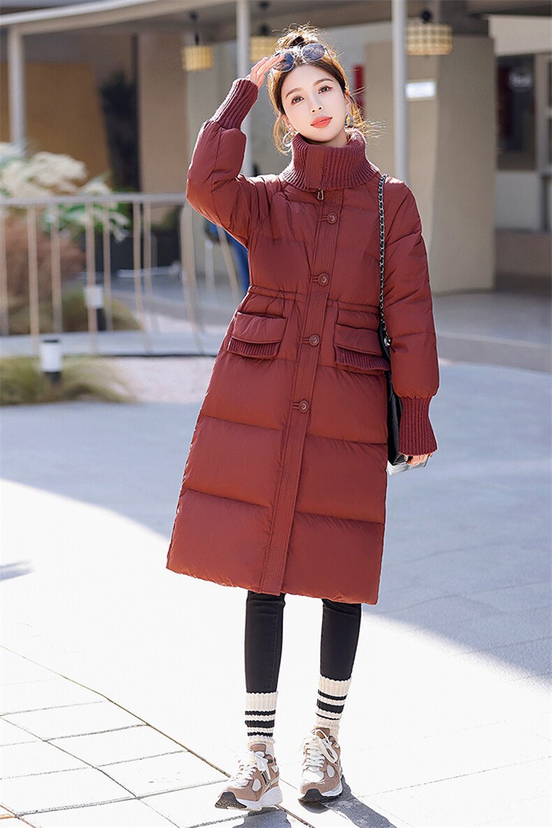 现货【降温年货Bao款】2025冬季年货主推长款白鸭绒羽绒服,女装羽绒服,意芙