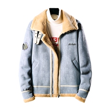 日系悬拍冬季皮毛一体男加绒加厚夹克外套Z1929-P260大码M-5XL，男装夹克，电商D308
