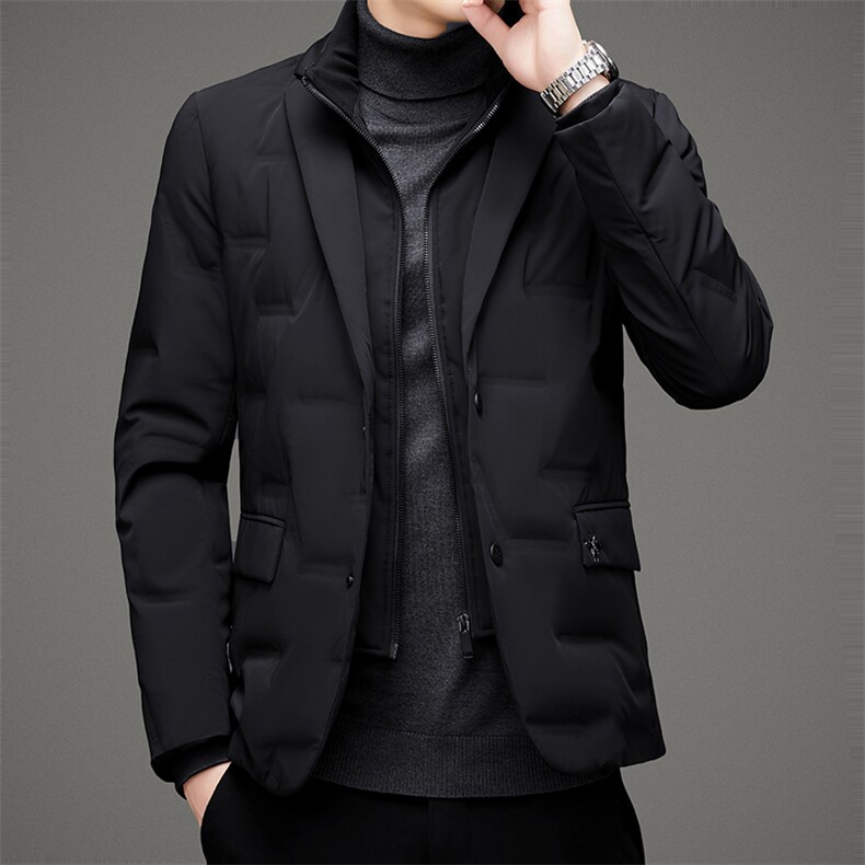 D21D-RY002冬季男士羽绒服外套男装立领修身白鸭绒潮流帅气P372,男装羽绒服,电商B360