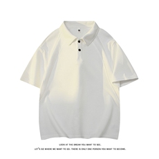 日系拼接polo衫短袖T恤男士夏季宽松潮牌五分袖T3641-特价P25，男装T恤，电商A007