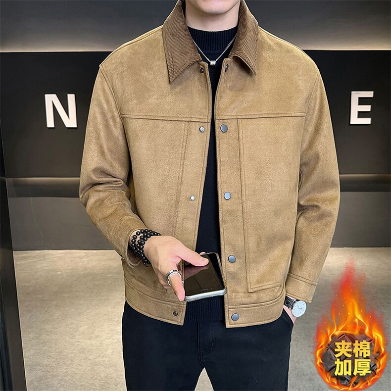 数据麂皮绒外套男2025秋冬季加棉加厚B240-JK8069-1P155,女装短外套,电商B240