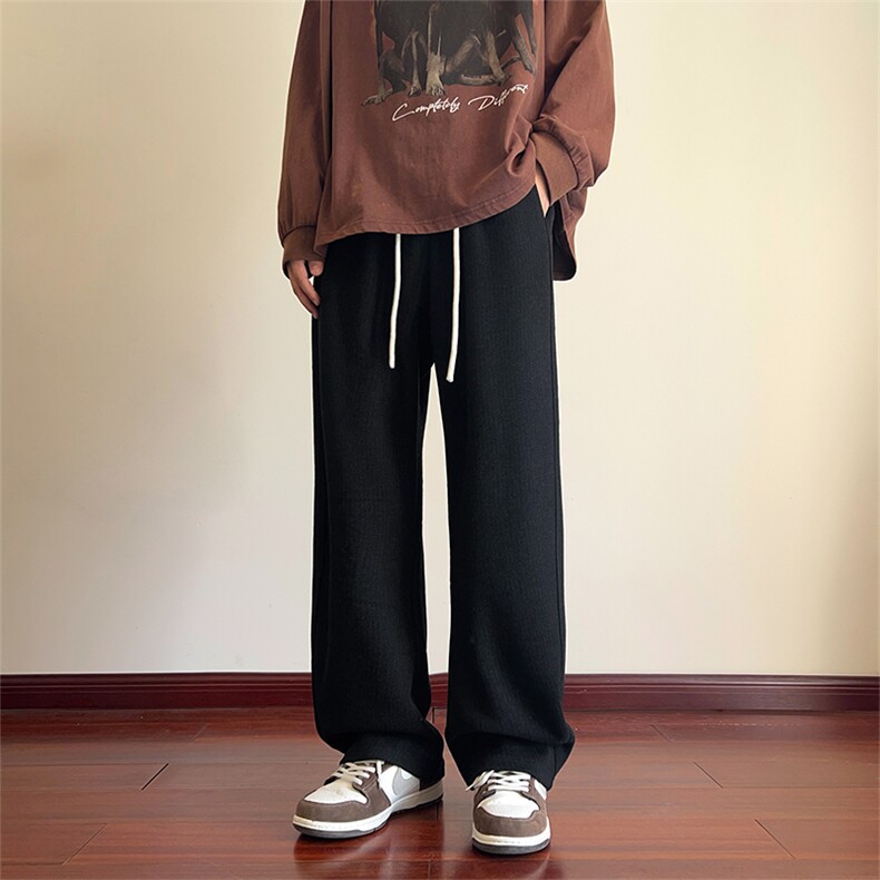 07秋冬新款加厚款毛呢针织裤简约百搭潮流裤子XZ211-1-K2369-P65,男装休闲裤,星座211-1