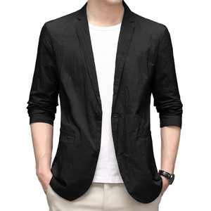 BW5169钱塘2020-2夏季薄款男士长袖西服外套时尚修身防晒衣P145图片