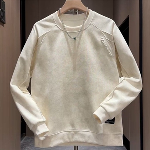 1506A/GC620/P42圆领卫衣男士休闲百搭秋冬季扎染拼接设计感上衣1图片