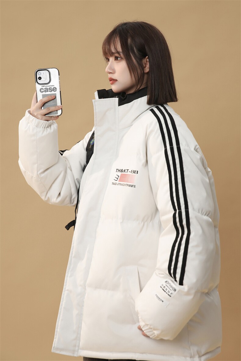 运动棉衣男女中性风棉服小牛津覆膜面料冲锋棉袄面包服-1607A-P80,男装棉衣,星座207