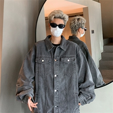 大货2万件秋冬新款牛仔夹克男士大码外套JK1155-P68，加绒P88，男装夹克，星座1103-3